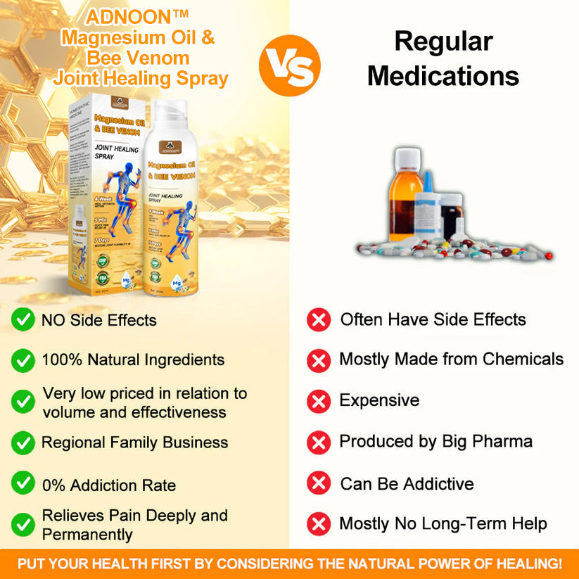 💧🐝ADNOON™ Magnesium Oil & Bee Venom Joint Healing Spray👨‍⚕️