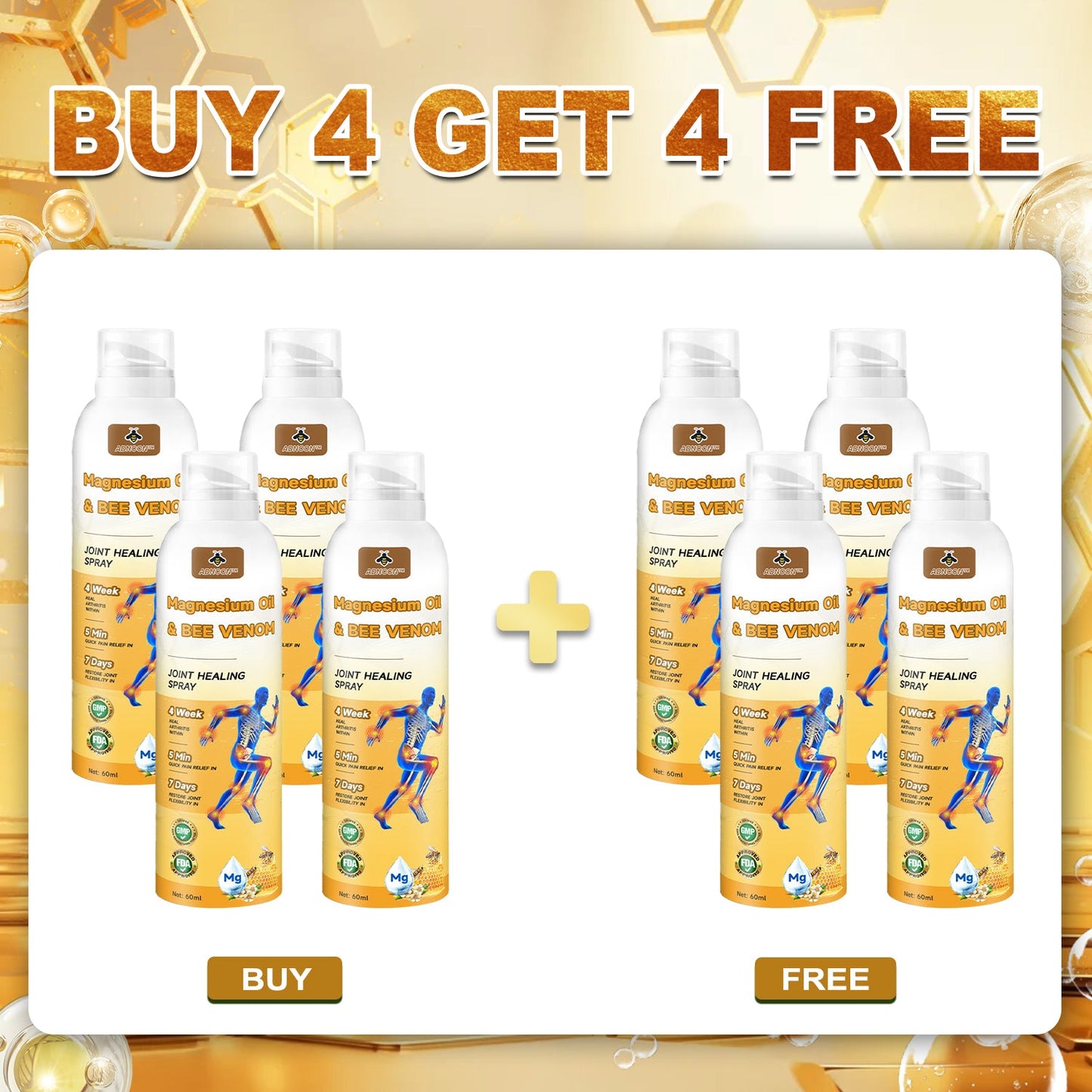 💧🐝ADNOON™ Magnesium Oil & Bee Venom Joint Healing Spray👨‍⚕️