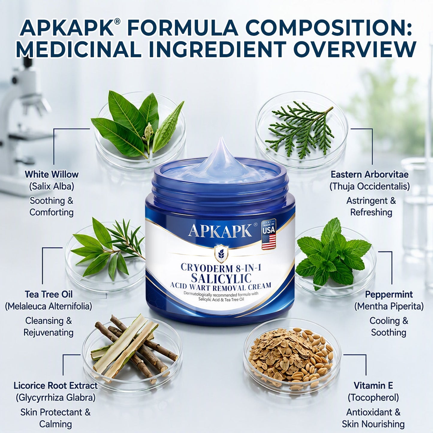 APKAPK® CryoDerm 8-in-1 Salicylic Acid Wart Removal Cream (Pain-Free Formula – No Scars)🎉